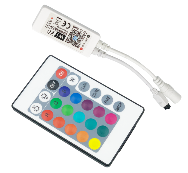 Feican RGB LED Controller with 24 Keys Remote Music Mode WIFI Tuya IR RGB LED Controller for LED Strip