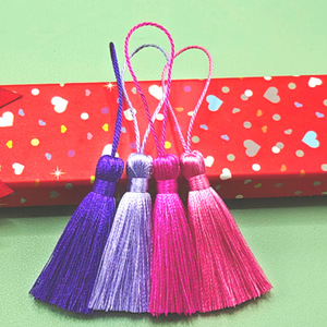 Nhà Máy Giá mượt xỉa bookmarks hỗn hợp màu tua cho hàng thủ công đồ trang sức làm quà lưu niệm DIY Rèm phụ kiện - Product Image 2