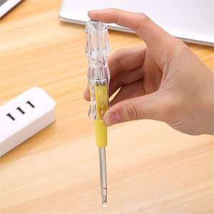 Оптовая Продажа с фабрики 198 # большая двухстороная стальная пробная ручка двойного назначения электрическая крестовая отвертка с функцией напряжения - Product Image 5