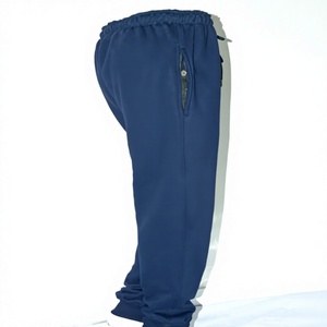 <b>Navy</b> <b>Blue</b> Ladies <b>Jogger</b> Pants Regular Fit Brushed Fleece Eco-Friendly Breathable Polyester/Cotton High Elastic Waist Private - Product Image 1
