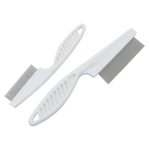 Peine Antipulgas para Perros y Gatos BIKO, Ecológico, de Acero Inoxidable y Plástico, con Dientes Finos para Eliminar el Pelo - Product Image 1