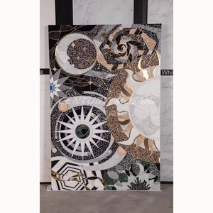 Centurymosaic personnalisé à la main murale marbre blanc artistique mosaïque <span class=keywords><strong>peinture</strong></span> pour décoration murale - Product Image 6