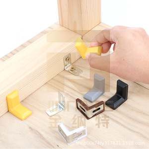 Kinnet L-Shaped Plastic Corner Bracket 90 Degree Right Angle Support For Cabinet Shelf Fixing Durable Connector - Product Image 3