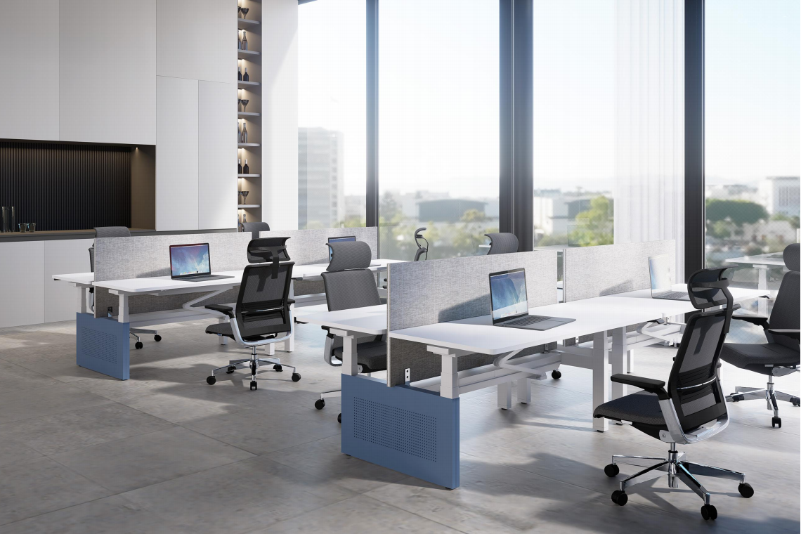 Bureau assis-debout électrique pour personnel