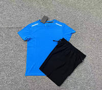 Camisetas y Pantalones Cortos Deportivos Unisex de Alta Calidad, Secado Rápido, Transpirables, Antibacterianos, para Fitness y Fútbol, Manga Corta, 100% Poliéster