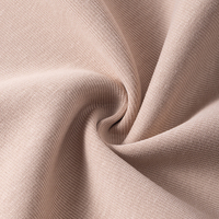 Tissu tricoté en élasthanne 49% coton 46% polyester 5% élasthanne 350GSM 63-65IN, interlock scuba teint lourd pour robes et vêtements de sport