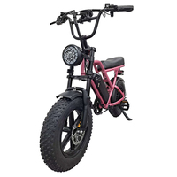 Vélo de montagne et de ville G60mini pour adultes, batterie amovible 25ah, design à pneus larges pour le transport de marchandises, options de vélo électrique