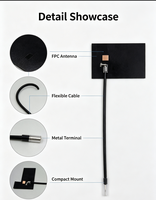 Antenne intégrée flexible PCB FPC, polarisation verticale, gain 2dBi, module sans fil pour routeur passerelle, appareil IoT, IP67, 50W