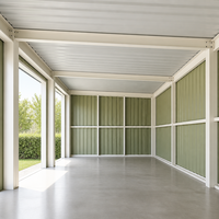 Bâtiment de jardin en acier de précision pour atelier de loisirs en arrière-cour, bâtiment métallique préfabriqué, abri de rangement durable et haute résistance
