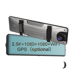 3 Cameras Dash Cam 2.5k 2560*1440P Rearview Mirror Video Recording WIFI Loop Record Phone APP Car DVR GPS - Product Image 3