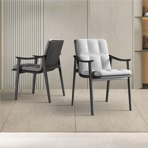 Sillón Moderno Premium de Ocio con Estructura de Madera de Fresno y Tapicería de Lino para Muebles de Sala de Estar KIKA Y23 - Product Image 6