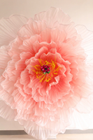 Grande fleur de pivoine en organza - Pivoine géante en soie 3D pour décoration de mariage