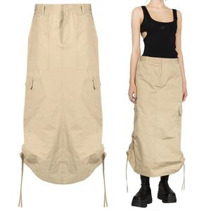 Falda Midi Cargo Personalizada para Mujer, Mezcla de Poliéster y Nailon, con Cordón Ajustable en el Bajo y Cierre Frontal - Product Image 6