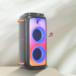 Haut-parleur sans fil Bluetooth extérieur de 6.5 pouces Mini Design Batterie rechargeable Poignée <span class=keywords><strong>Transport</strong></span> facile Alimentation CC Radio audio domestique - Product Image 2