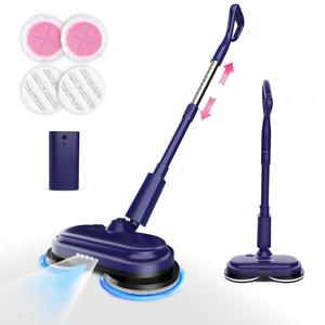<span class=keywords><strong>Serpillère</strong></span> électrique sans fil à pulvérisation d'eau, batterie détachable 2600 mAh, poignée réglable, portable pour usage domestique et hôtelier - Product Image 1
