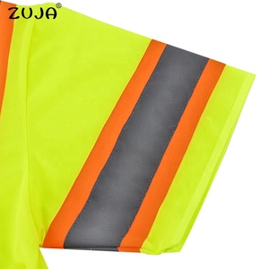 ZUJA Factory Zipper Front Aplicación de tráfico de alta calidad Chaleco de Seguridad Popular Precio al por mayor Chaleco de construcción de poliéster 100% - Product Image 4