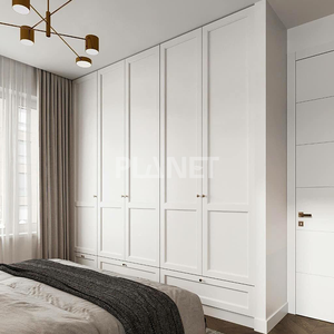 Armario de Madera de Gran Tamaño con 6 Puertas, Mueble de Dormitorio, Estilo Shaker de Lujo, Armario Empotrado - Product Image 4