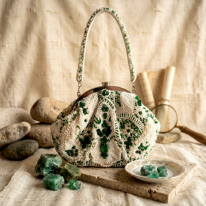 Sac de soirée classique de luxe pour femme, qualité supérieure, avec chaîne détachable, en coton imperméable, élégant, orné de strass, idéal pour les fêtes et comme cadeau - Product Image 1