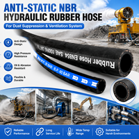 Tuyau hydraulique en caoutchouc NBR antistatique pour la suppression de la poussière et les systèmes de ventilation