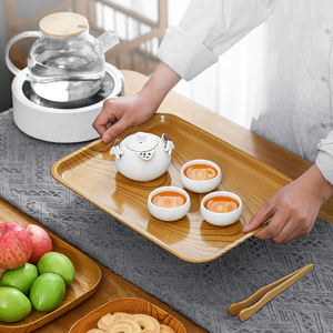 Новая деревянная тарелка для косточек, домашний поднос, закуски, тысячи фруктов, десертов, настольное хранение, японская тарелка для косточек, фруктов, орехов - Product Image 3