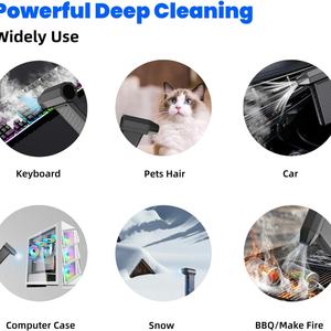 Soplador de Aire Portátil Inalámbrico de 131000 RPM, Mini Ventilador Turbo Jet de 180W, Secador de Autos Eléctrico de Mano, Soplador para Barbería - Product Image 5