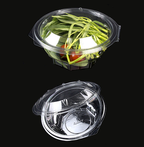 Contenants ronds transparents pour salade à emporter <span class=keywords><strong>de</strong></span> 24 oz avec couvercles, empilables, boîtes <span class=keywords><strong>de</strong></span> rangement pour produits frais, emballages en PET - Product Image 2