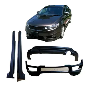 Auto Body Systems Pp Wide Body Kit Front Bumper Lip, Rear Bumper Lip and Side Skirt For KIA Forte
