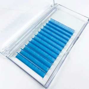 नई इंद्रधनुष रंग बरौनी विस्तार 28mm मिश्रण रंग चलाओ 0.03 कश्मीरी व्यक्तिगत बरौनी विस्तार रंगीन <span class=keywords><strong>Eyelashes</strong></span> थोक - Product Image 3