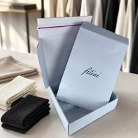 Boîte cadeau personnalisée pour vêtements avec fermeture pliable pour chaussettes et vêtements