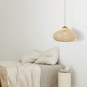 Lampada wabi sabi 2024 in Rattan <span class=keywords><strong>paralume</strong></span> regolabile <span class=keywords><strong>Vintage</strong></span> fattoria lampadario <span class=keywords><strong>paralume</strong></span> per la decorazione domestica lampada di bambù per interni - Product Image 2