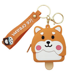 Mini sac à main créatif en silicone pendentif exquis pour étudiant sac de rangement en argent porte-clés ornement - Product Image 5