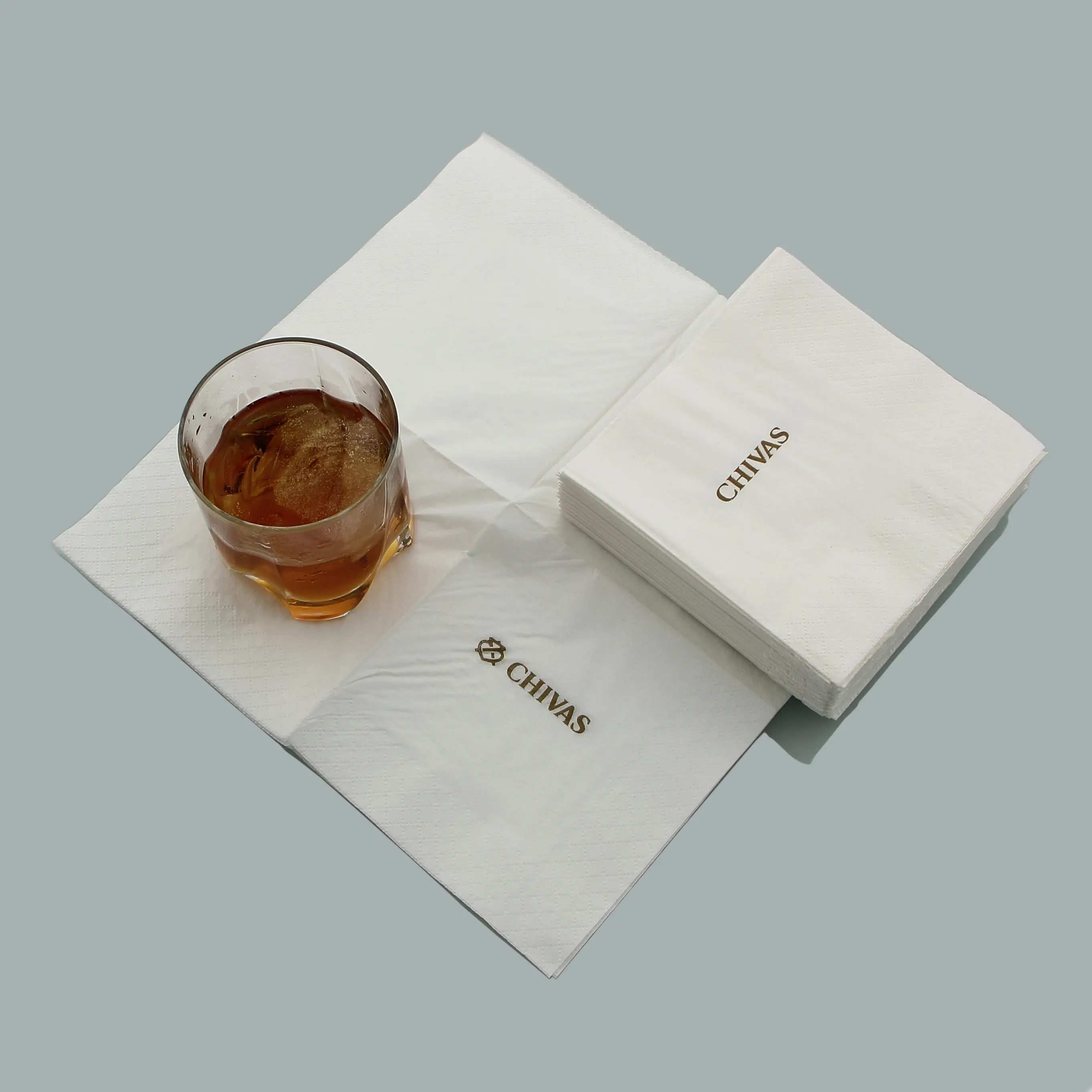 Benutzer definierte Bar servietten Getränkes erviette mit Logo Benutzer definierte Cocktail-Serviette mit Logo-Druck