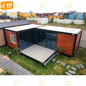 Maisons conteneurs préfabriquées de luxe de 20 pieds avec <span class=keywords><strong>terrasse</strong></span>, 2/3 chambres, salle de bain en L, espace de vie détachable pour hôtel, motel, villa conteneur - Product Image 4