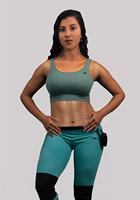 Damen Yoga Activewear Sets mit Eigenem Logo Vorne Elastischer Bund Einfarbig 2-Teilig Atmungsaktive Fitness-Bekleidung