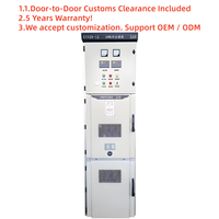 Tableau de commutation MV&HV intérieur 24kV 1250A avec disjoncteur à boîtier métallique, relais de protection, barres omnibus en cuivre, IP40, 50/60Hz