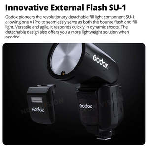 <span class=keywords><strong>Flash</strong></span> pour appareil photo <span class=keywords><strong>Godox</strong></span> <span class=keywords><strong>V1</strong></span>-pro V1pro Ttl haute puissance, tête ronde, transmission sans fil, <span class=keywords><strong>Speedlite</strong></span> pour Fuji - Product Image 3