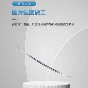 แถบตกแต่งกันชนหลัง Mercedes-Benz S-Class W222 ชุบโครเมียม รุ่น 2228851721 - Product Image 3