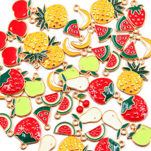 2025, lo último en abalorios de joyería de frutas de aleación esmaltada de alta calidad, perfectos para manualidades de pulseras y collares DIY - Product Image 3