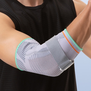 3Dデザイン高弾性ナイロンニット肘袖取り外し可能圧力ガード通気性圧縮膝肘パッド - Product Image 1