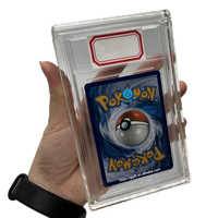 Boîte en acrylique personnalisée de qualité supérieure pour booster pack Pokémon, étui en acrylique de 8 mm d'épaisseur pour carte à collectionner Pokémon