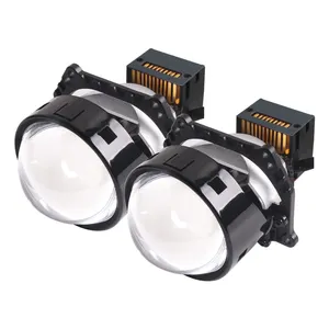 Farol de luz automática L60 Bi LED para projetor, farol de alto feixe com lente para kits universais de retrofit de carro, novidade