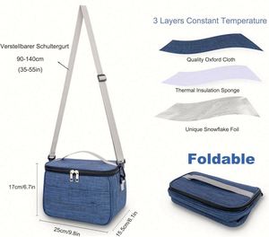 Bolsa Térmica para Almuerzo de 6.4L, Bolsa de Poliéster para Lonchera, para Hombres y Mujeres, Práctica Bolsa para el Almuerzo - Product Image 4