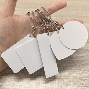 Thiết Kế Mới Món Quà Kỷ Niệm Kim Loại Thăng Hoa Hai Mặt Trống Nhôm Móc Khóa - Product Image 3