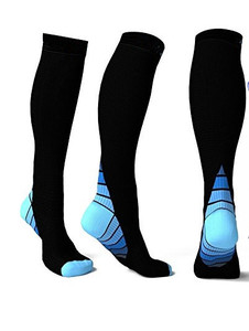 Factory Men Ladies Sports Profession Medias de compresión para enfermeras Relief Stretch Girl Sokken Fitness Calcetines altos hasta el muslo - Product Image 6