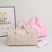 Sac de sport en nylon unisexe, grand, léger, pour la gym, les voyages, les week-ends, les séjours d'une nuit, sac à main pour hommes et femmes, sac à bagages