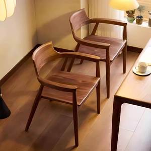 Chaise de cuisine en bois style farmhouse, chaises de salle à manger modernes du milieu du siècle, naturelles - Product Image 3