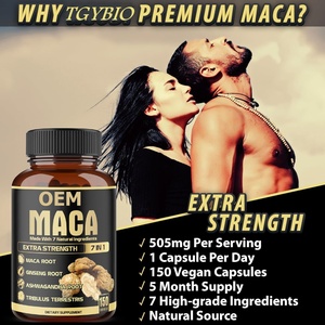 OEM Label pribadi pria suplemen energi Natural Booster Strong 7 in 1 Kapsul akar Maca - Product Image 4