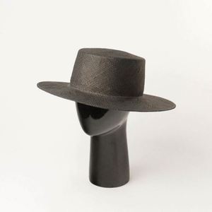 Chapeau de paille pour femme, couleur unie, personnalisé, de haute qualité, en gros, pas cher - Product Image 6
