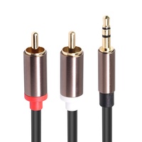 RCA câble Audio Jack 3.5 à 2 RCA câble Jack 3.5mm à 2RCA mâle séparateur câble Aux pour TV PC amplificateurs DVD haut-parleur fil