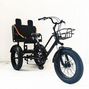Triciclo Eléctrico Urbano Tipo Pedicab con Marco de Acero de Alto Carbono, Frenos de Disco Hidráulicos, 7 Velocidades, Ruedas de 20*4.0 Pulgadas, ZXC-186 Cit - Product Image 1